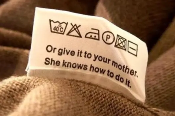 Garment care label